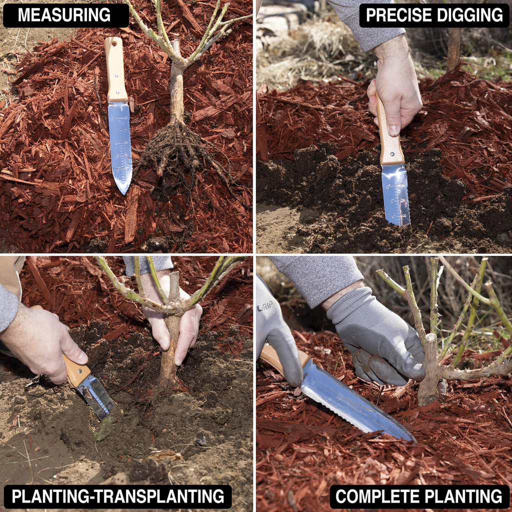 Grampa's Hori Hori Garden Knife with Sheath for Digging & Weeding