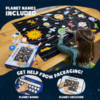 Solar System for Kids Toys with 61 Felt Figures - BONNYCO | Space Montessori Toys, Girls Boys Birthday Gifts Planets | Felt Board for Toddlers Story, Educational Kids Gifts 3 4 5 6 7 8 Years Christmas