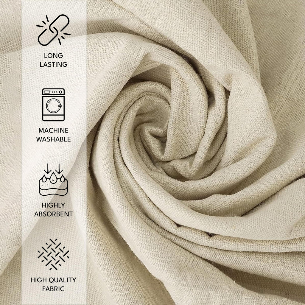 Canvas Drop Cloth for Painting (Size 4 x 15 Feet, Pack of 1) - Pure Cotton Painters Drop Cloth for Painting, Furniture & Floor Protection - All Purpose Thick Canvas tarp with Double Stitched Edges