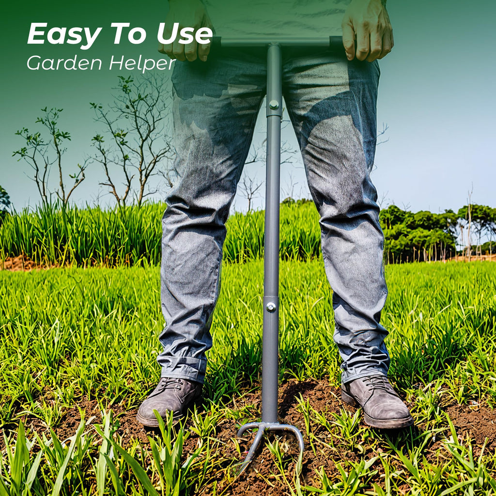 Walensee Twist Tiller with Large Steel Claw for Garden Soil Loosening