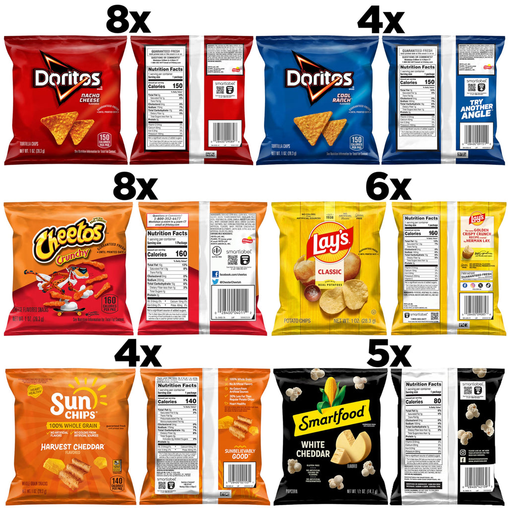 Frito-Lay Snacks Variety Pack 35, Classic Mix, 1 Count