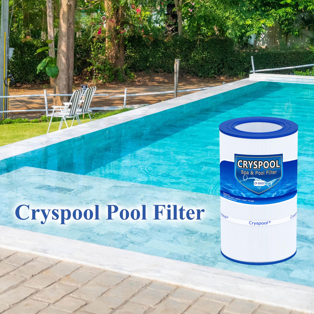 Cryspool® 09022 Filter Compatible with Clean & Clear 75, CC75, PAP75, R173214, 59054100, C-9407, FC-0685, 75 Sq. Ft Pool Filter Cartridge, 1 Pack