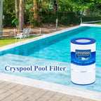 Cryspool® 09022 Filter Compatible with Clean & Clear 75, CC75, PAP75, R173214, 59054100, C-9407, FC-0685, 75 Sq. Ft Pool Filter Cartridge, 1 Pack