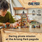 LEGO ONE PIECE Battle at Arlong Park Building Blocks - Pretend Play Building Toy for Boys & Girls, Ages 9+ - 5 Straw Hat Pirates Toy Figures & Playset for Anime Fans - Gift Idea for Birthdays - 75638