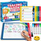 Preschool Learning Activities - Tracing Books for Kids Ages 3-5 - Toddler Handwriting Practice - Letter Tracing for Kids Preschool Kindergarten Workbooks 3-4, 4-5 - Learning Books - Back To School