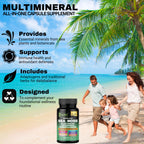 Organic Irish Sea Moss Capsules 120 Count –16 in 1 Sea Moss Supplement with Black Seed Oil, Ashwagandha, Turmeric & Ginger, Bladderwrack & Burdock Root, Vitamin D3 –Organic, Vegan, Halal, Non-GMO