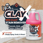 RadonSeal Clay-X Red Clay Stain Remover for Concrete, Brick & Masonry