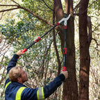 HAUTMEC Anvil Loppers for Tree Trimming Heavy Duty, Extendable 27-37'' Garden Loppers with Compound Action System, 2" Cutting Capacity, Labor-Saving Tree Trimmer for Yard, Lawn Branch Cutter