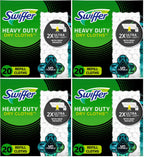 Swiffer Sweeper Heavy Duty Dry Multi-Surface Cloth Refills for Floor Sweeping and Cleaning,Unstopables Fresh Scent,20 Count (Pack of 4)