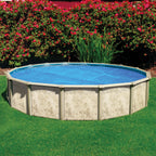 In The Swim 12' Standard Blue Round Solar Pool Cover 8 Mil for Solar Heating Above Ground Pools and Inground Pools