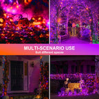 kemooie 500 LED Halloween Lights Outdoor, 164 FT Fairy Lights with 8 Modes