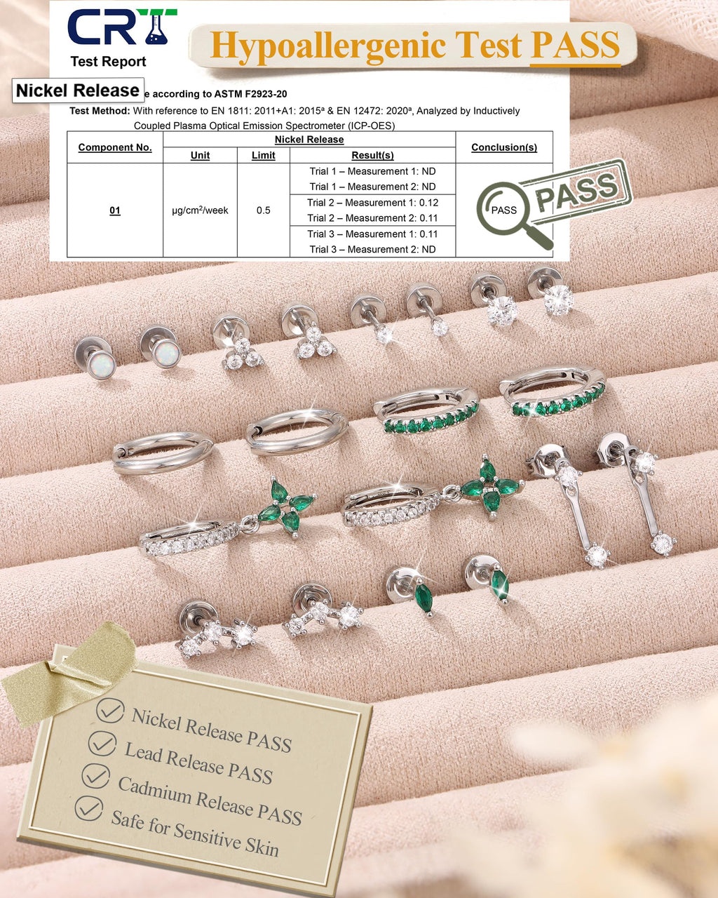 MILACOLATO Hypoallergenic Flat Back Earrings Silver Cartilage Earring Sets for Multiple Piercing 20G Surgical Stainless Steel Earrings for Women Trendy Earring Stacks Small Hoop Flatback Stud Earrings SG