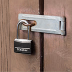 Master Lock Covered Aluminum Padlock with Key, 141QLF, 4 Pack Keyed Alike
