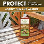 STAR BRITE Outdoor Collection Premium Golden Teak Oil - for Use On All Teak & Fine Woods - Ultimate Protection from Sun & Harsh Weather - 16 OZ (052216)