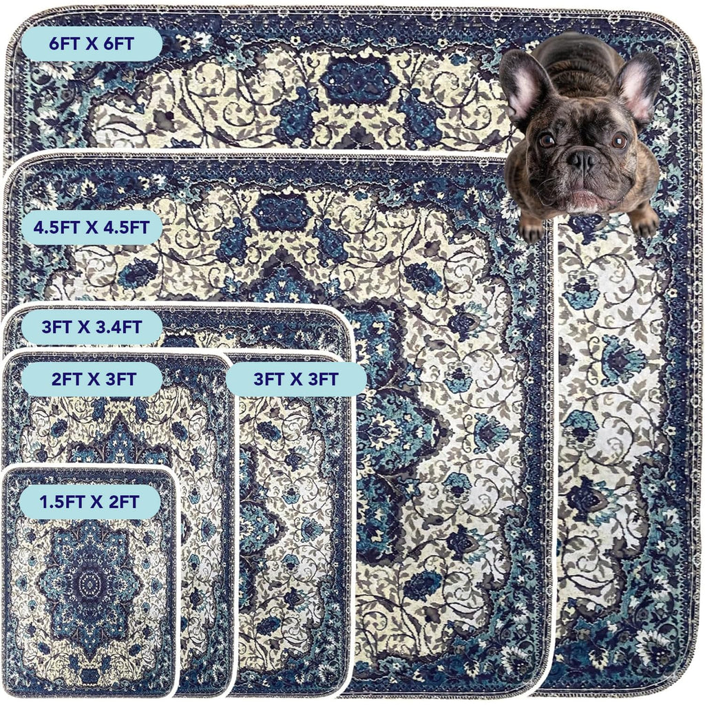 PUPIBOO Washable Pee Pads for Dogs and Cats - Super Absorbent Reusable Puppy Training Pads - 100% Waterproof, Leak-Proof & Non-Slip Whelping Pads for Pet Housebreaking