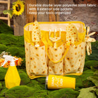 LZPTYYSN Sunflower Gardening Gifts for Women, Garden Tool Set, Heavy Duty Gardening Hand Tools with Garden Tool Bag,Yellow