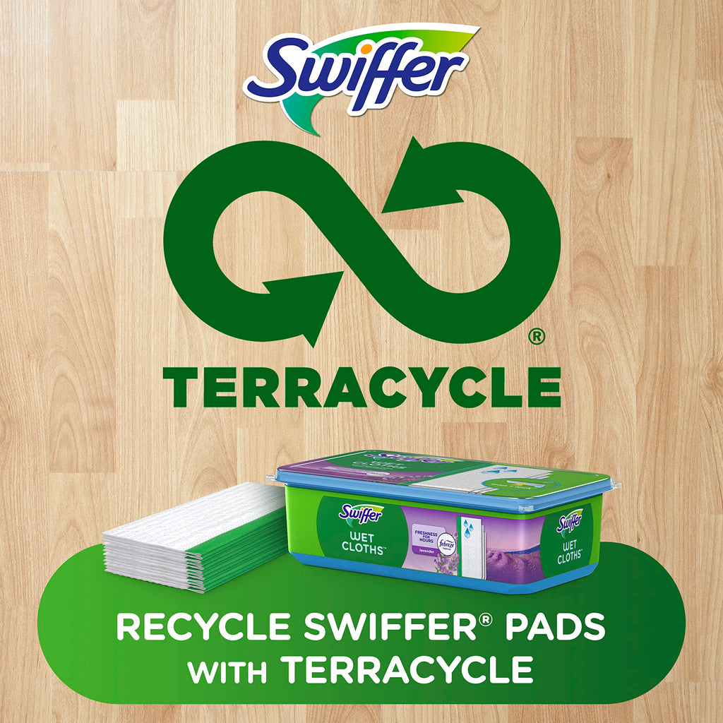 Swiffer Sweeper Wet Mopping Cloths with Febreze Freshness, Lavender Vanilla & Comfort, 24 Count (Pack of 2)