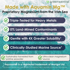 Greensential 5-in-1 Magnesium Complex 500mg | 2-Month Supply | Glycinate, Citrate, Malate, Oxide & Aquamin® | for Sleep, Muscle & Heart Support | High Absorption, 120 Capsules