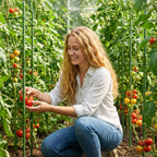 EWPJDK 6-Pack Tomato Cage for Garden Plant Support 48 INCH Garden Stakes Adjustable Tomato Cage for Climbing Plants Pots Vegetables Flowers Fruits (6, 48 Inches)