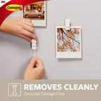 Command Spring Clips, Plastic, Quartz, (17089Q-8ES), Great for Dorm Décor, 8