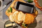 Lodge 10 Inch Pre-Seasoned Cast Iron Loaf Pan - Dual Handles - Unparalleled Heat Retention for Consistent, Even Baking - Black