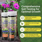 AAwipes Soil Test Kit for 4-in-1 pH, Nitrogen(N), Phosphorus(P), Potassium(K) Levels – 40 Tests for Garden, Lawn, Yard & Plant Care – Reliable Nutrient Tester with Sampling Accessories