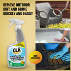 CLR Brands Outdoor Furniture Cleaner, 26 oz. Spray Bottle, Cleans Outdoor Surfaces, Remove Dirt and Grime from Fabric, Wood, Wicker, PVC, Plastic and More