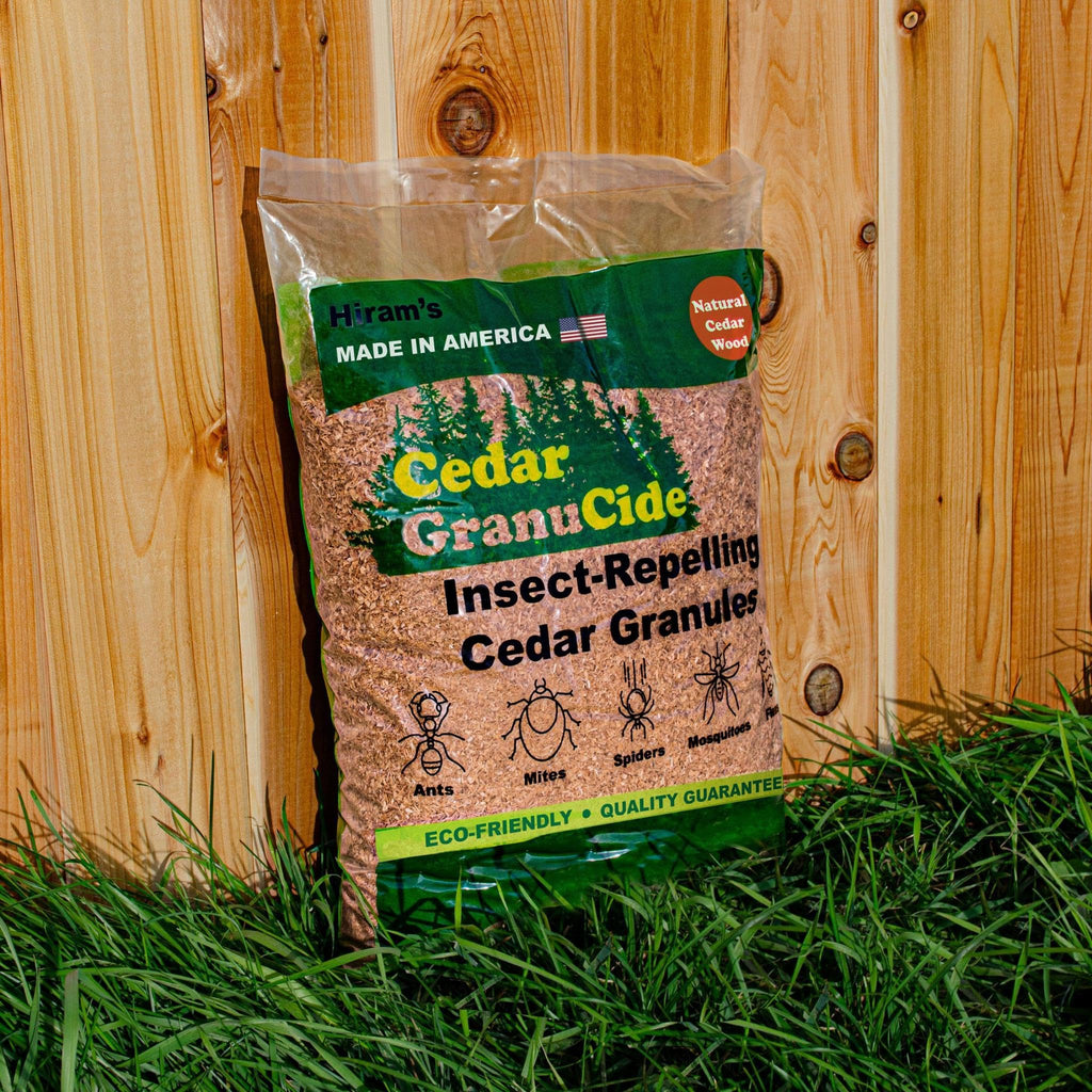 GranuCide Cedar Granules | Cedar Chips for Home & Garden | Repels Ants, Aphids, Spiders, Mosquitos | Smells Great & Easy to Use | 1 Bag (8 lbs)