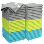 AIDEA Microfiber Cleaning Cloth-50PK, Soft Microfiber Towels for Cars, Absorbent Cleaning Rags, Lint-Free Streak-Free Wash Cloths for House, Kitchen, Window(12in.x12in)