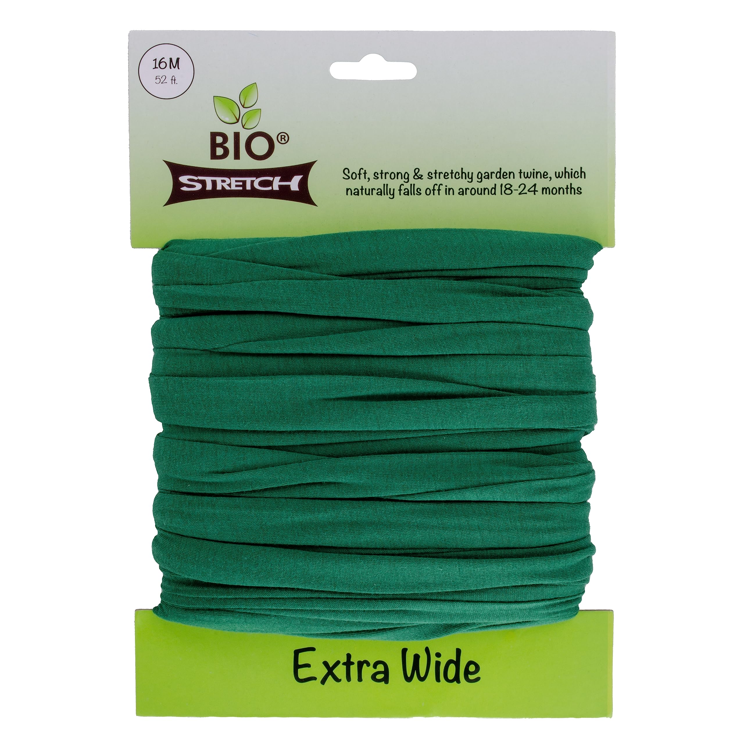 Bio-Stretch Soft Tree Ties & Garden Tape for Young Trees, 16M Green