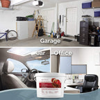 SMELLS BEGONE 1-Gallon Odor Absorber Gel - Air Freshener & Odor Eliminator for Homes, Garages & Commercial Buildings - Industrial Size - Apple Cinnamon Scent