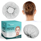 1000 Pack Invisible Hair Nets for Women & Men | Elastic 24" Mesh Hair Net for Buns, Long Hair & Short Hair - Hairnets for Ballet Dancers, Sleeping, Wig Storage, Food Service & More