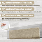PURE ERA Bullnose Carpet Stair Treads Set Tape Free Non-Slip Indoor Stair Protectors Pet Friendly Rugs Covers Soft Skid Resistant Washable Reusable 9.5" x 30"(2 Pieces,Cream Gray)