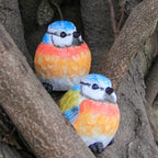 Outdoor Bird Statue for Garden Decoration 2 Small Birds Figurine for Home