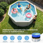 UIRWAY 12FT Round Pool Liner Pad for Above Ground Pool, [2026 New 300G/M² Thicker Heavy Duty] Black Seamless Double Density Pool Underlayment Pad, Puncture Resistant Weed Barrier, Cushion Protection