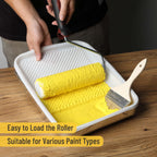 Bates 9 Inch Paint Tray Liners - 21 pcs, One Metal Tray with 20 Plastic Liners