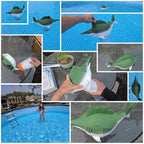 XY-WQ Chlorine Floater, Floating Pool Chlorine Dispenser (Swordfish), Fits Up to 4 Pc 3-Inch Tablets for Large and Small Pools, Hot Tub, Spa