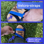 Briliantwerk Lawn Aerator with Adjustable Straps - for Lawn Aeration or as Screed Shoes - Lawn Aerator Shoes as Perfect Aerator Lawn Tool - incl. Two Nail Lengths - Lawn dethatcher - epoxy Shoes