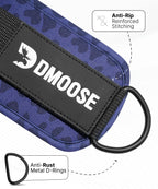 DMoose Ankle Strap for Cable Machine - One Size Fit with Premium Padding, Workout Kickback Ankle Cuffs, Ankle Bands for Working Out, Booty Workouts, Leg Extension, Hip Abductors & Lower Body Exercises