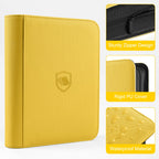 Toploader Binder, Holds 160 Toploaders, 100 Toploaders Included, 4-Pocket PU Cover Top Loader Binder for 3" x 4" Rigid Toploaders, Ringless Double-Sided Toploader Card Binder for TCG, Sport Cards