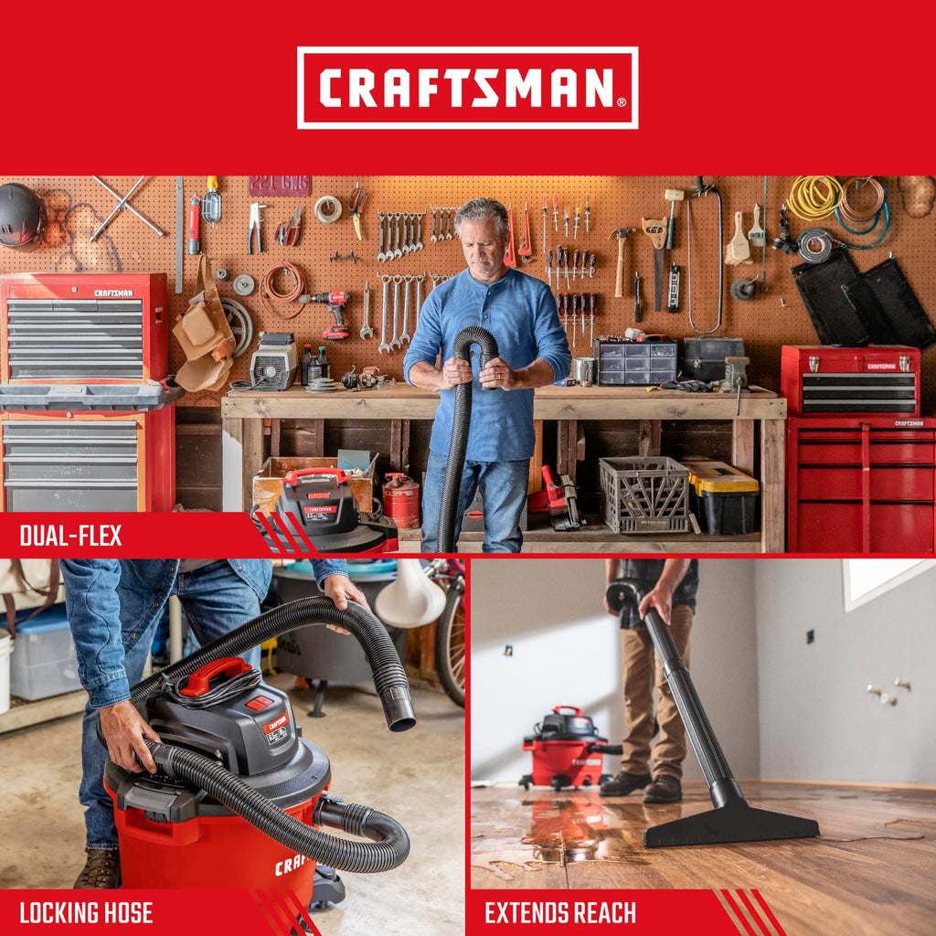 CRAFTSMAN CMXZVBE38759 2-1/2 in. x 20 ft. POS-I-LOCK Wet Dry Vacuum Hose