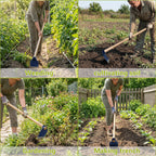 Lanties Hoe Head 1.6 lb, 4-1/2" Blade Width, 1-3/4" Diameter Hole, Grub Hoe Head Garden Steel Tool for Tough Soil, Garden Hacking, Landscaping, Farming or Yard Work, No Handle Included(Blue,1 Pcs)