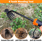 bretreead Weed Puller Tool, 2026 New Portable Hand Weeder Tool, Weeding Tool with Stainless Steel, Garden Tools for Plant & Weeding, Crack Weeder Crevice Tool, Weed Remover Tool for Farm & Backyard