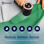 Electrolux Rechargeable Fabric Shaver | 3-Speed Lint Remover for Clothes & Furniture | Eliminates Fuzz & Pilling | Electric Lint Shaver with LED Display & Type-C Fast Charging Port - Black