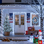 JMEXSUSS 66ft 200 LED White Christmas String Lights Indoor Outdoor Plug in