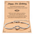 Tarsus 21st Birthday Gifts Decorations for Her Love Knot Bracelet