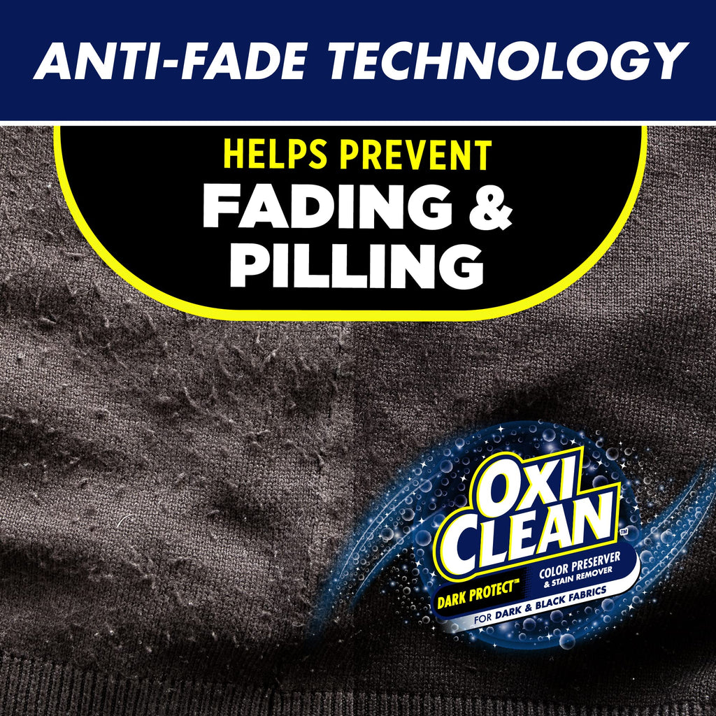OxiClean Dark Protect Liquid Laundry Booster, Laundry Stain Remover for Clothes, 50 Fl Oz