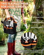 HaSteeL 9-Piece Stainless Steel Garden Hand Tools Set for Planting