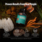 FreshCap Mushrooms Premium Organic Ultimate Mushroom Supplement - 12:1 Fruiting Body Extract with 29% Beta-Glucans - 3rd-Party Tested Nootropic for Energy, Focus & Immune Support (120 Capsules)