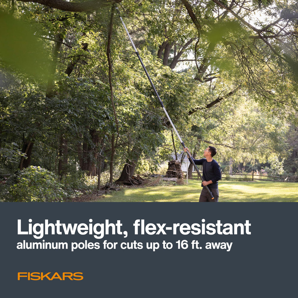 Fiskars 4-16 Ft XtendControl Extendable Modular Pole Saw & Tree Trimmer